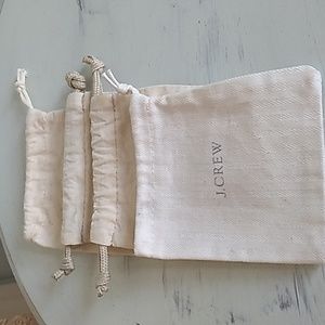 J.Crew Jewelry Dust Bags Bundle Of 4